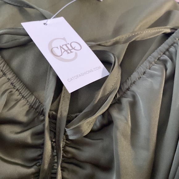 Rich Oliver green off the shoulder mini dress - Picture 8 of 8